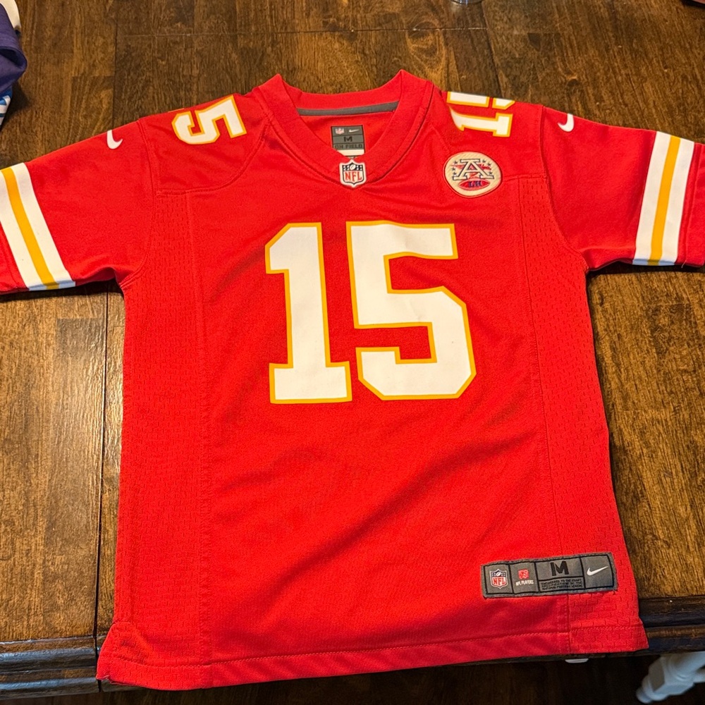 Nike Kids Red and Yellow Football Jersey